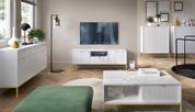 Комод високий Perfect Home Нова / Nova 2-дверний з золотими ніжками K104 Білий (PFH-091233) PFH-091233 фото 6