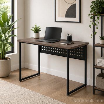 Стіл письмовий Майк Ferrum-decor 75x140x60 Чорний метал ДСП Дуб Кремона Канолло 32 мм (FRD-108204) FRD-108204 фото