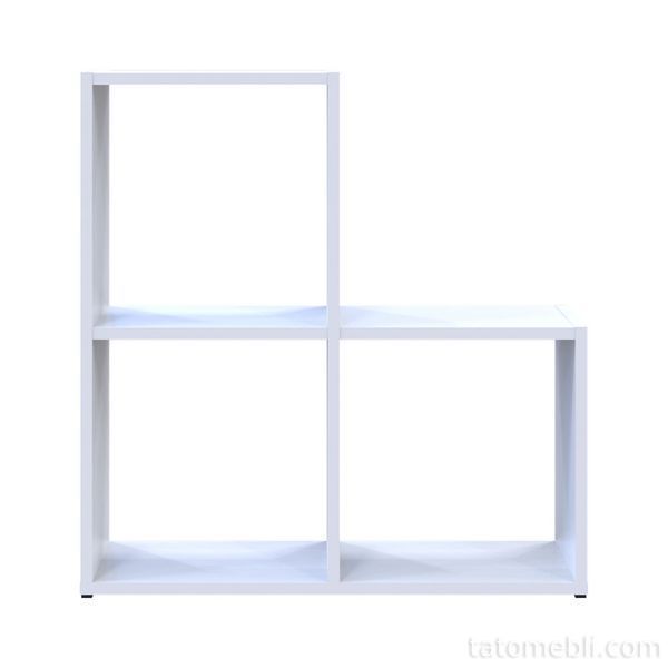 Стелаж Doros Степ 2х2 Білий відкритий 69х28.8х71.4 DRS-011760 (41516156) DRS-011760 фото