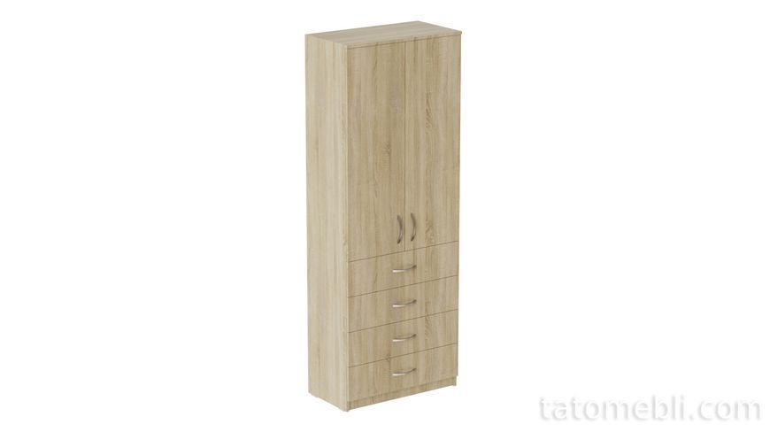 Шкаф Анжело Ferrum-decor на 3 полок с 2 дверями и 4 ящика 1900x700x380 ДСП Дуб Сонома 16 мм (FRD-105028) FRD-105028 фото
