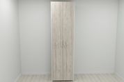 Шафа Гардероб Уні секція 6 серії Конект Ferrum-decor 220x60x50 см Білий метал ДСП Дуб Сан-Марино 16 мм (FRD-106913) FRD-106913 фото 2