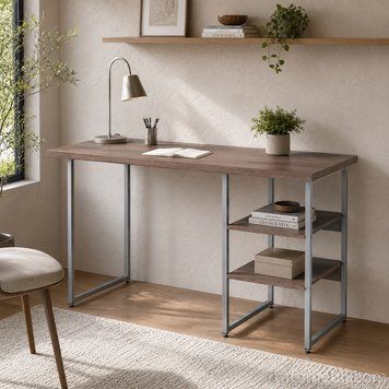 Стіл письмовий Кевін Ferrum-decor 75x100x60 Сірий метал ДСП Дуб Кремона Канолло 32 мм (FRD-108014) FRD-108014 фото