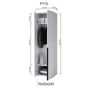 Пенал Сота ТР70 (70х50х240) Белый-длинная ручка DM7266 фото 3