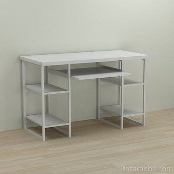 Письмовий стіл Ferrum-decor Тім 76x120x70 білий ДСП Біле 32мм (FRD-101376) FRD-101376 фото