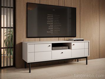 Тумба під ТВ Perfect Home Джапанді / Japandi RTV154 2-дверна з 1 шухядою Кашемір (PFH-091468) PFH-091468 фото