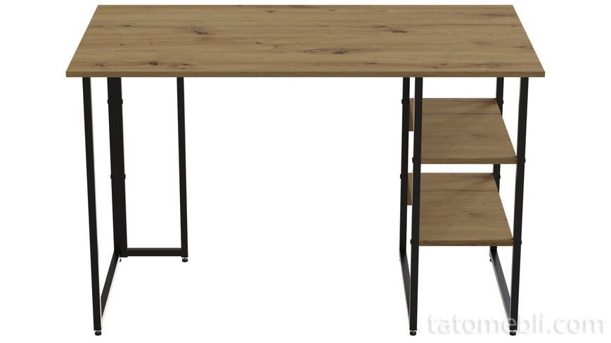 Комп'ютерний стіл Ferrum-decor Кевін 75x100x70 чорний ДСП Дуб Артизан 32 мм (FRD-107215) FRD-107215 фото