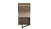 Стол книжка с этажеркой Практик 1 Ferrum-decor 1200x640x990 Черный металл ДСП Дуб Сан-Марино 16 мм (FRD-104612) FRD-104612 фото 2