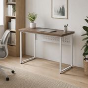 Стол письменный Майк Ferrum-decor 75x120x70 Белый металл ДСП Дуб Кремона Канолло 32 мм (FRD-108217)