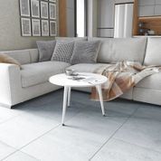 Журнальний круглий стіл OPTIMA 1 ніжки конусні Ferrum-decor 450x670x670 Білий метал ДСП Білий 16 мм (FRD-107467)