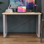 Письмовий стіл Ferrum-decor Драйв 750x1400x700 Сірий метал ДСП Дуб Артизан 16 мм (FRD-103204) FRD-103204 фото 6