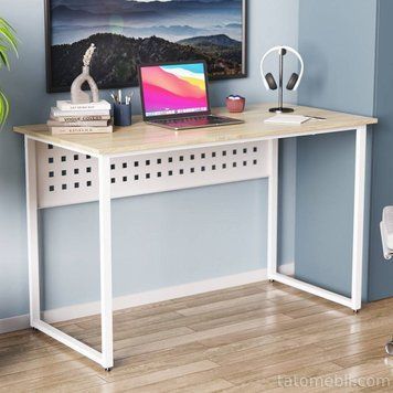 Письмовий стіл Ferrum-decor Майк 75x100x60 білий ДСП Дуб Сонома 16мм (FRD-101298) FRD-101298 фото