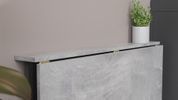 Стол раскладной Морис 900 Ferrum-decor 750x900x500 Черный металл ДСП Бетон 16 мм (FRD-107317) FRD-107317 фото 6