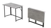 Стол раскладной Морис 900 Ferrum-decor 750x900x500 Черный металл ДСП Бетон 16 мм (FRD-107317) FRD-107317 фото 3