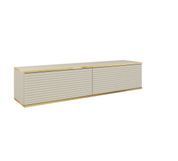 Тумба під телевізор навісна Perfect Home Оро / Oro 2-дверна RTV135 MDF Бежевий (PFH-091356) PFH-091356 фото 3