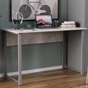 Стіл письмовий Курт Ferrum-decor 75x100x60 Сірий метал ДСП Бетон 16 мм (FRD-106617)