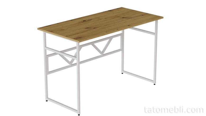 Компьютерный стол Ferrum-decor Раян 75x100x70 белый ДСП Дуб Артизан 32мм (FRD-107067) FRD-107067 фото