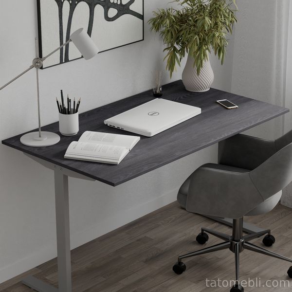 Стол письменный Space Ferrum-decor 750x1000x700 Серый металл ДСП Каштан Арвадонна 16 мм (FRD-107869) FRD-107869 фото