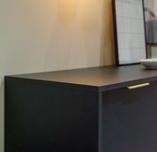 Тумба под телевизор Perfect Home Ларс/Lars 3-дверная 3D/203 Антрацит (PFH-091024) PFH-091024 фото 9