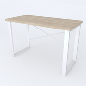 Письменный стол Ferrum-decor Драйв 750x1400x700 Белый металл ДСП Дуб Сонома 32 мм (FRD-103418) FRD-103418 фото 2