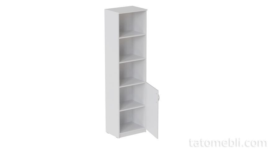 Пенал Анжело Ferrum-decor на 4 полиці з 1 дверима 1900x500x380 ДСП Біле 16 мм (FRD-104948) FRD-104948 фото