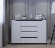 Большой комод для дома Эверест Микс-3 (телескопы) 140х38х97 венге + белый (DTM-2006) DTM-2006 фото 3