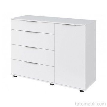 Комод Версаль 1Д4Ш (120х88х45), Білий, Фенікс FN7005 фото