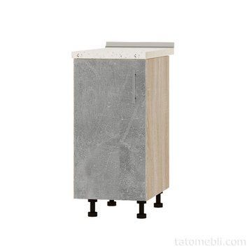 Кухонный модуль Оптима Низ Н83-390 Дуб Сонома/Бетон (без столешницы) 390х461х820 мм (DTM-072655) DTM-072655 фото
