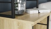 Стол-тумба трансформер Смарт 3/1 с этажеркой Ferrum-decor 1430x1450x500 Черный металл ДСП Дуб Сонома 16 мм (FRD-105112) FRD-105112 фото 4