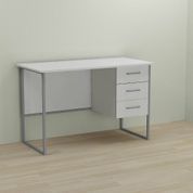Письмовий стіл Ferrum-decor Гаррі 75x120x70 сірий ДСП Біле 16мм (FRD-101471)