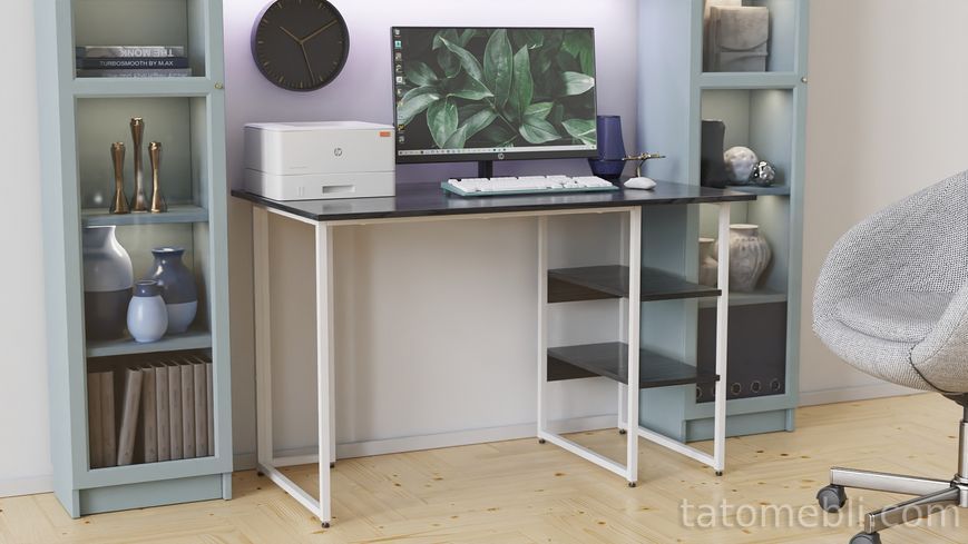 Письмовий стіл Ferrum-decor Гаррі 75x120x70 сірий ДСП Біле 16мм (FRD-101471) FRD-101471 фото