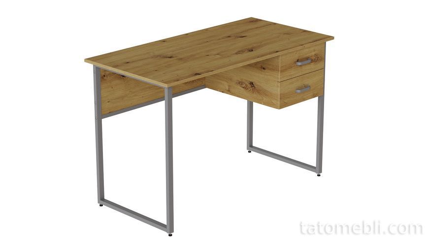 Компьютерный стол Ferrum-decor Дакота 75x120x70 серый ДСП Дуб Артизан 16мм (FRD-107271) FRD-107271 фото