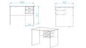 Стол компьютерный Винсент Ferrum-decor 750x1200x700 ДСП Белое 16 мм (FRD-104812) FRD-104812 фото 3