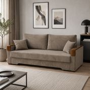 Ортопедический раскладной диван Мекко Reston Maxi Bonel Standart Hard Plus II категория Allure Premium Ecru (MEK-161422) MEK-161439 фото