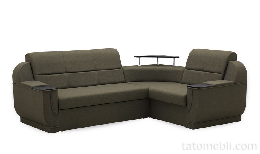 Диван Меркурій 255х190см (Кутовий, Рогожка, Сірий) DNKMRCL-ALLCLR фото