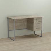Письмовий стіл Ferrum-decor Гаррі 75x120x70 сірий ДСП Дуб Сонома 16мм (FRD-101472)