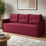 Диван раскладной ортопедический Мекко Erne 2060&times;950 мм Bonel Standart Hard Plus III категория Austin 8 Ruby Red (MEK-161490) MEK-161506 фото