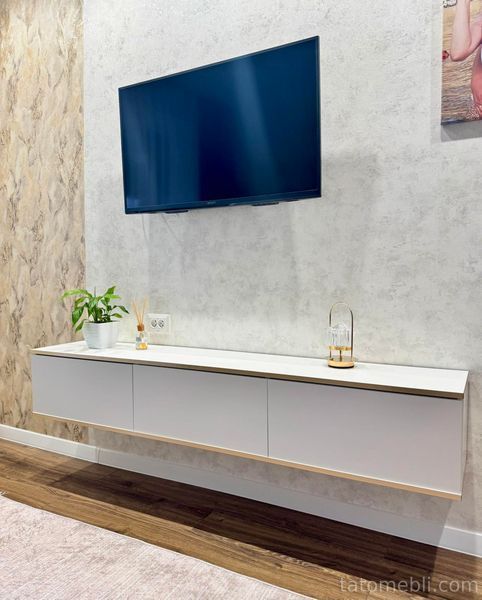 Тумба під телевізор навісна Perfect Home Оро / Oro 3-дверна RTV175 Білий (PFH-091353) PFH-091353 фото