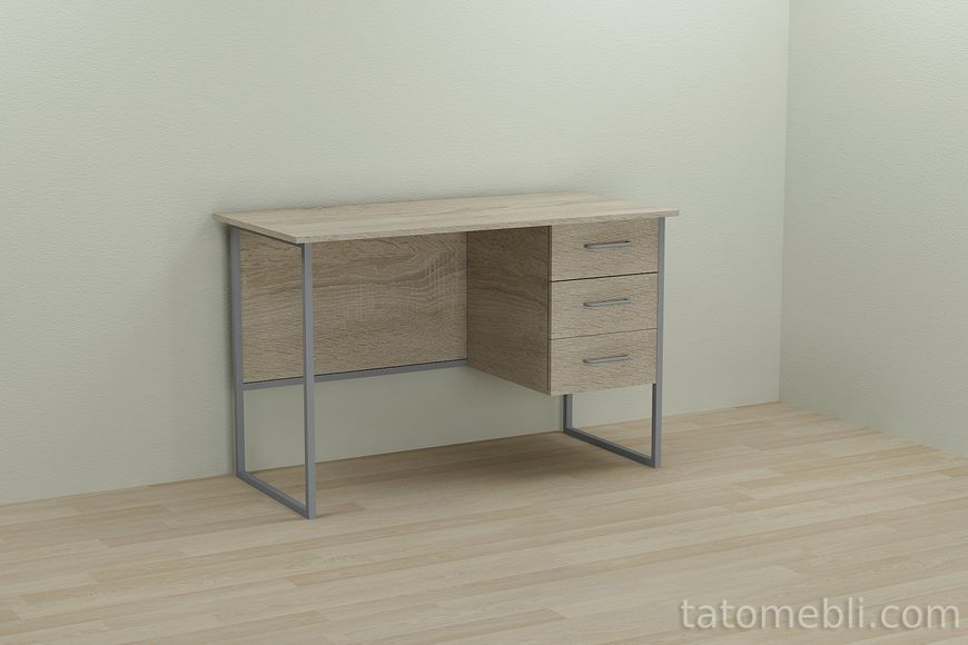 Письмовий стіл Ferrum-decor Гаррі 75x120x70 сірий ДСП Дуб Сонома 16мм (FRD-101472) FRD-101472 фото