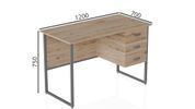 Комп'ютерний стіл Ferrum-decor Гаррі 75x120x70 сірий ДСП Дуб Сан-Марино 16мм (FRD-101474) FRD-101474 фото 2