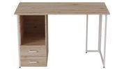 Компьютерный стол Ferrum-decor Отто 75x140x70 белый ДСП Дуб Сан-Марино 32мм (FRD-101059) FRD-101059 фото 2