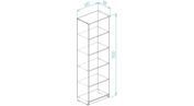 Шафа Анжело Ferrum-decor на 5 полиць 1900x600x380 ДСП Біле 16 мм (FRD-104971) FRD-104971 фото 2