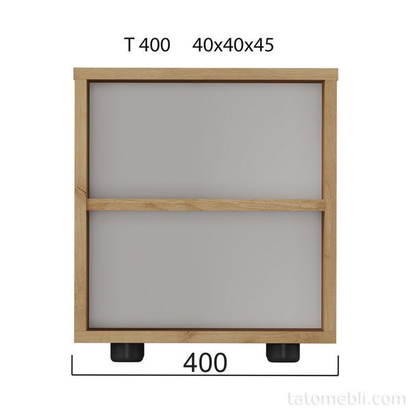 Тумба приліжкова Вулик Т400 (40х40х45) Дуб Крафт золотий DM7309 фото