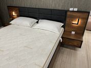 Кровать (каркас) Perfect Home Милтон/Milton 160 с мягким изголовьем двуспальная Каштан/антрацит (PFH-091084) PFH-091084 фото 7