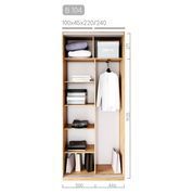 Шкаф купе двухдверный Лофт 03В-104 (100х45х220) Дуб крафт золотой DM5897 фото 2