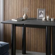 Обідній стіл розкладний LION Нота чорні ніжки Бетон Style 60x90/90x120 (LION-045134) LION-045134 фото 4