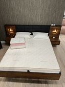 Тумбы прикроватные 2 шт. с подсветкой Perfect Home Милтон / Milton с 2 ящиками 1S/49 Каштан/антрацит (PFH-091082) PFH-091082 фото 8