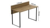 Комп'ютерний стіл Ferrum-decor Скай 75x120x60 чорний ДСП Дуб Артизан 16 мм (FRD-106977) FRD-106977 фото 6