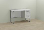 Письмовий стіл Ferrum-decor Гаррі 75x140x70 сірий ДСП Біле 16мм (FRD-101481) FRD-101481 фото 3