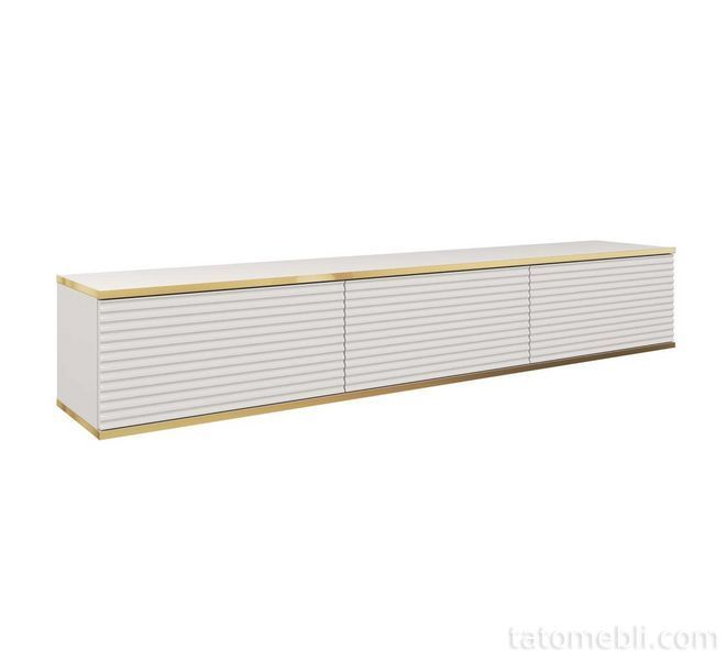 Тумба під телевізор навісна Perfect Home Оро / Oro 3-дверна RTV175 MDF Білий (PFH-091364) PFH-091364 фото