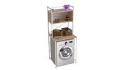 Стеллаж полка Бафрум 403 Ferrum-decor для стиральной машины 178x70,5x60,5 Белый металл ДСП Дуб Сан-Марино 16 мм (FRD-107379) FRD-107379 фото 4